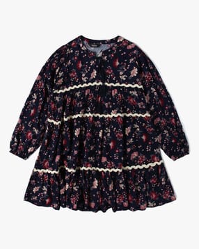 Girls All-Over Print Fit & Flare Dress