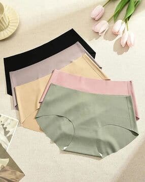 cumsin Pack of 5 Seamless Briefs with Full Coverage-picture-47