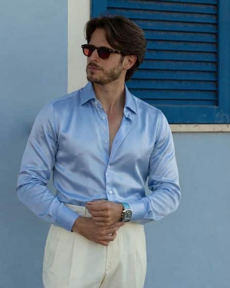 Buda Jeans Co Men Regular Fit Spread-Collar Shirt
