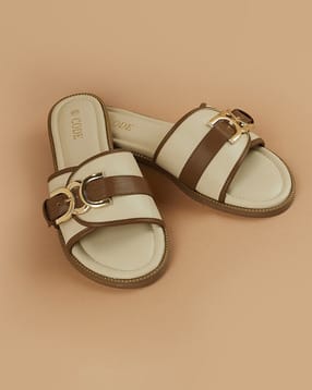 code by lifestyle Women PU Flat Sandals-picture-33