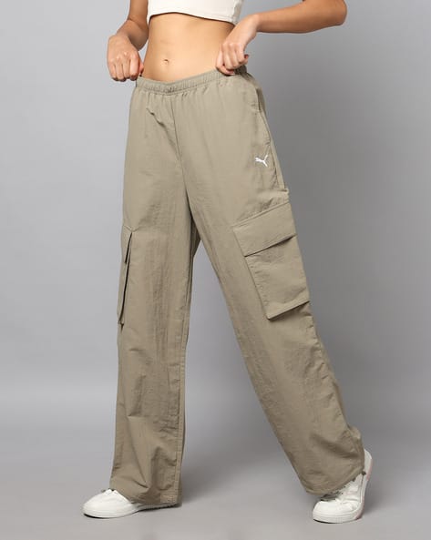 Puma Women Wardrobe Essential Relaxed Fit Woven Cargo Pants