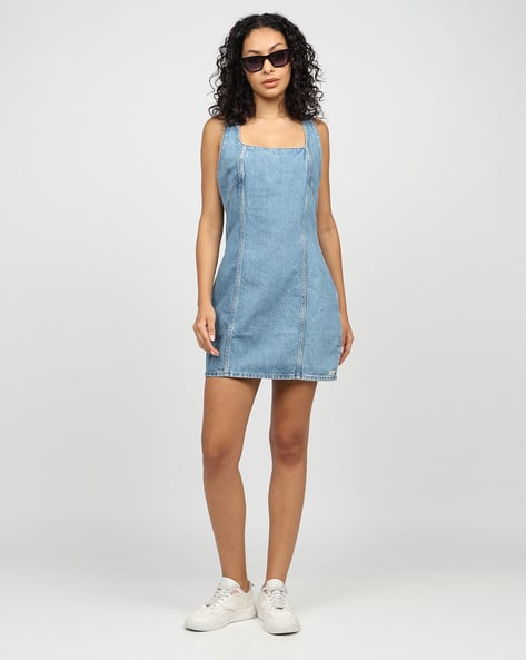 Buy evening blue Dresses for Women by Calvin Klein Jeans Online | Ajio.com