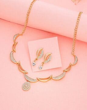 brado jewellery Women Stone Necklace and Earrings Set-picture-11