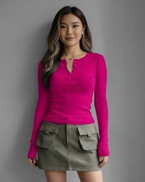 maheshvi Women Ribbed Fitted Top-picture-31