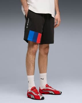 puma BMW M Motorsport PUMATECH-X Men's Colorblock Stripes 7" Shorts-picture-10