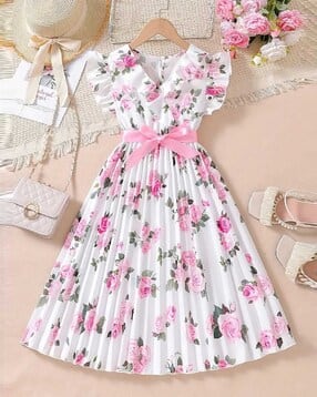 bollylounge Girls Floral Fit and Flare Dress-picture-38
