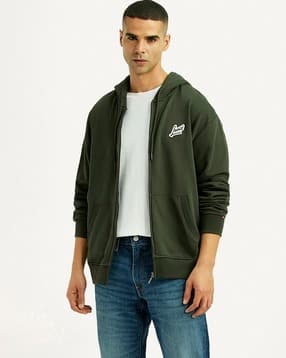levi's Men Typographic Print Regular Fit Hooded Sweatshirt-picture-17