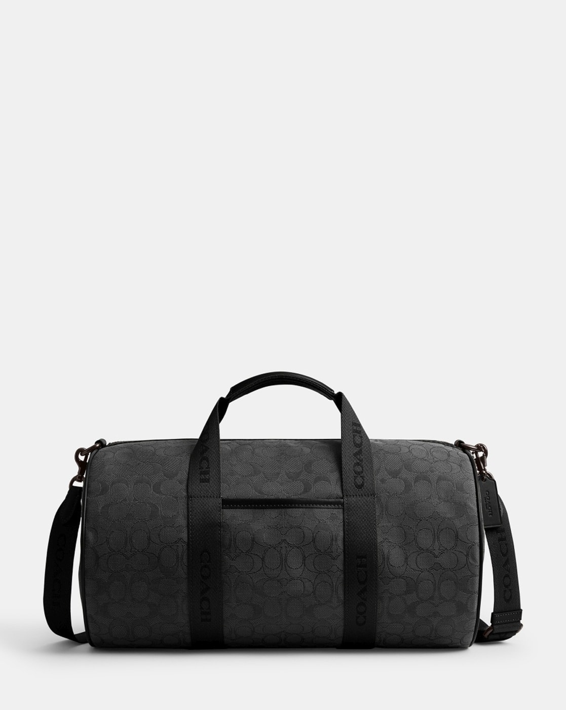 Buy Coach Signature Jacquard Theo Duffle Bag | Black Color Men