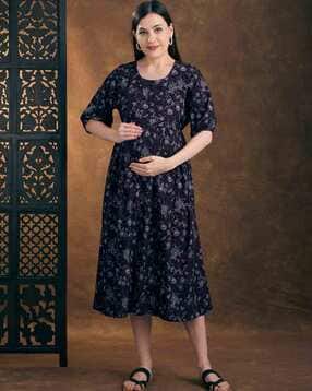 nightspree Women Floral Print Fit & Flare Dress-picture-3