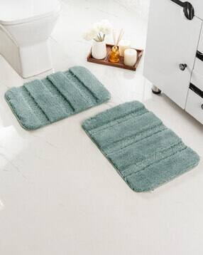 saral home Pack of 2 Microfiber Fluffy Bath Mats-picture-41