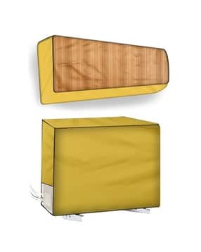 Set of 2 Striped Waterproof & Dustproof Indoor & Outdoor Split AC Coves-1.5 Ton-image-2