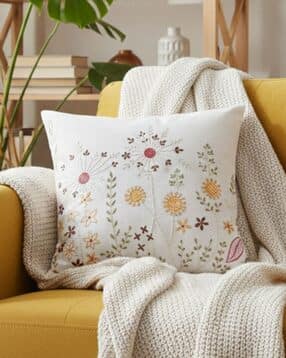 anwyn Embroidery Square-Shaped Cushion Cover-picture-36
