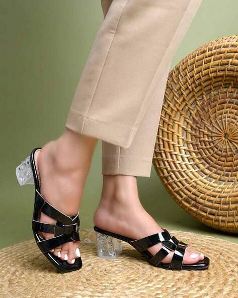 NZS Women Open-Toe Chunky Heeled Sandals