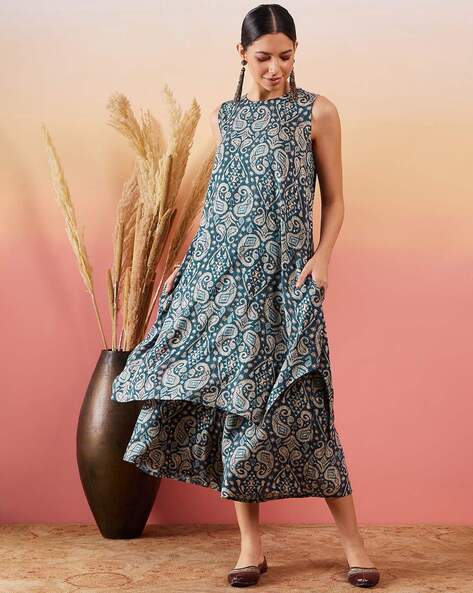 Buy Blue Kurta Suit Sets for Women by Fashor Online | Ajio.com