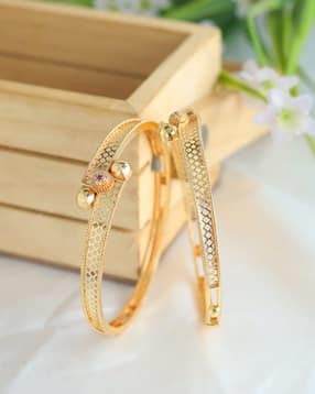 zeraki jewels Women Gold Plated Bangles -picture-32