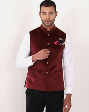 manq Men Slim Fit Nehru Jacket-picture-51