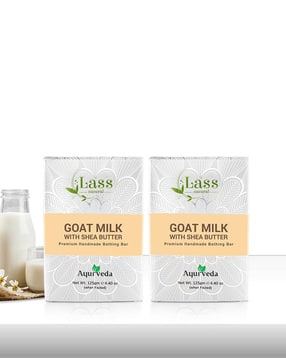 Women Pack of 2 Goat Milk with Shea Butter Bath Soaps