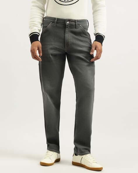 UNITED COLORS OF BENETTON Men Mid-Wash Carpenter Straight Jeans