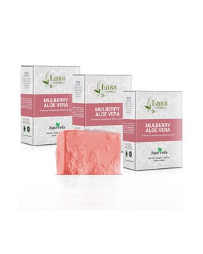 Women Pack of 3 Mulberry & Aloe Vera Soaps