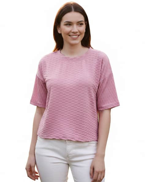 Zilcon Women Patterned Loose Fit Top