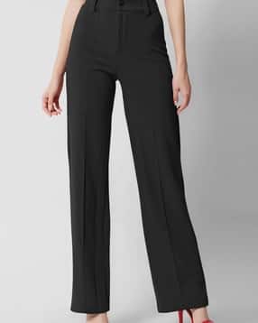 Women Relaxed Fit Mid-Rise Trousers-image-16