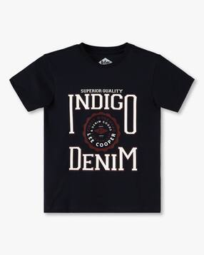 lee cooper Boys Typographic Print Regular Fit Cotton Round-Neck T-Shirt-picture-23