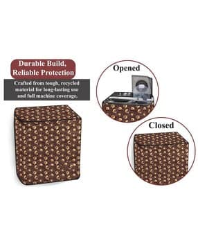 the furnishing tree Waterproof and Dustproof Semi Automatic Washing Machine Cover  -picture-18