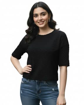 zilcon Women Patterned Loose Fit Top-picture-30