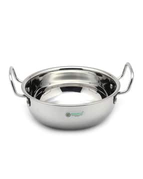 Stainless Steel Kadai with Handle