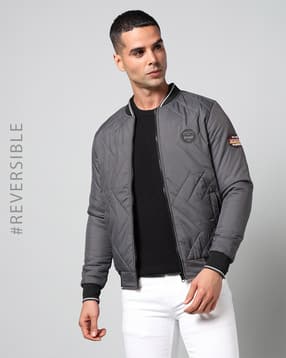 spykar Men Quilted Regular Fit Bomber Jacket-picture-46