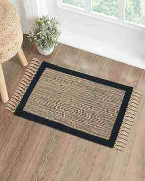 saral home  Cotton Jute Woven Strong Anti-Slip Door Mat -picture-28