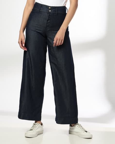 DNMX Women High-Rise Wide-Leg Jeans