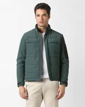 Men Biker Regular Fit Jacket