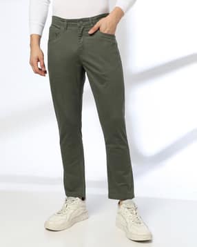 john players Men Slim Fit Mid-Rise Chinos-picture-31