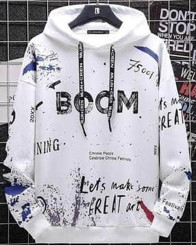 buda jeans co Men Printed Regular Fit Hooded Sweatshirt-picture-14