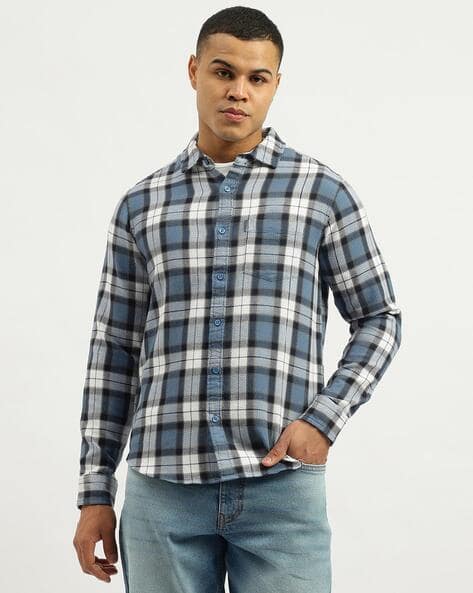 Boys Regular Fit Checkered Casual Shirt