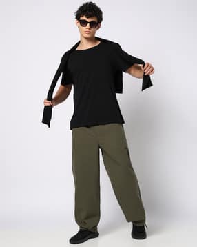 Men Relaxed Fit Trousers