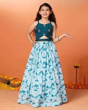 fashion dream Girls Embroidered 2-Piece Lehenga with Choli-picture-53
