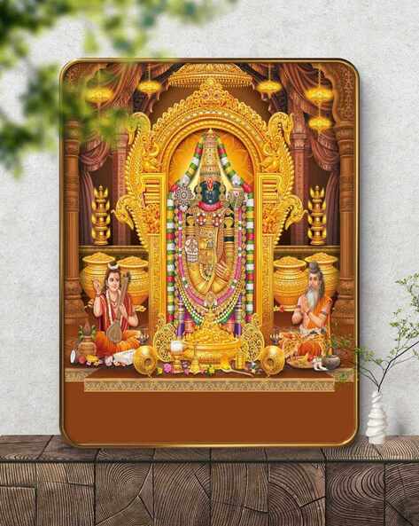 Livin Luxe Lord Venkateswara Tirupati Balaji Wall Art Painting