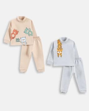 yuv Pack of 2 Printed Sweatshirts with Joggers-picture-33