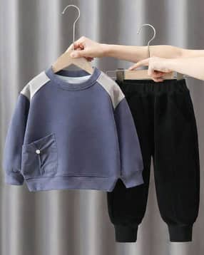 fastdeal x ag Boys Colourblock Sweatshirt & Pants Set-picture-40