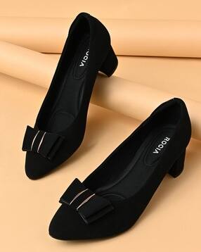 Women Bow-Embellished Slip-On Pumps-image-22