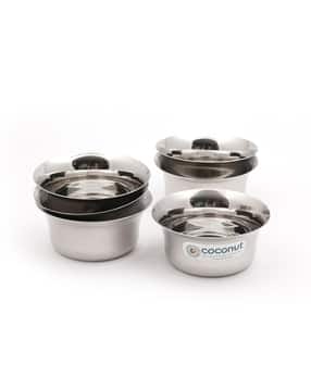 Set of 6 Stainless Steel Bowls 