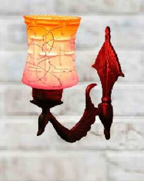 afast Peacock Design Upside Wall Lamp with Hand- Decorated -picture-32