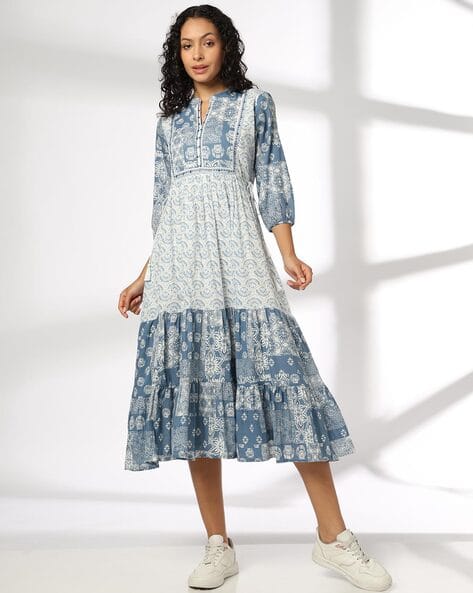 Women Printed Fit & Flare Dress