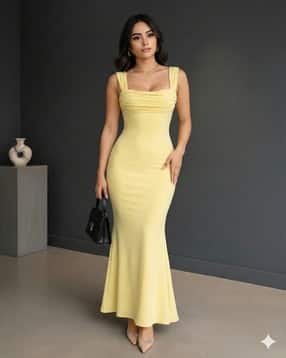 fyre rose Women Square-Neck Bodycon Dress-picture-27