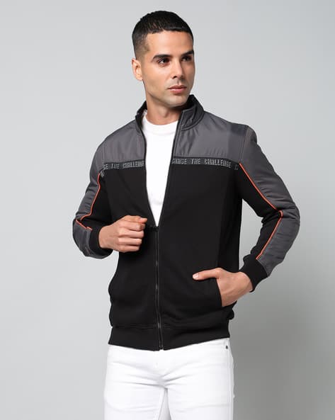 SPYKAR Men Cut & Sew Regular Fit Sweatshirt