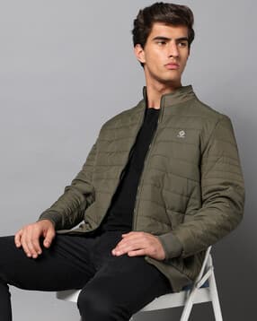 fort collins Men Quilted Regular Fit Bomber Jacket-picture-20