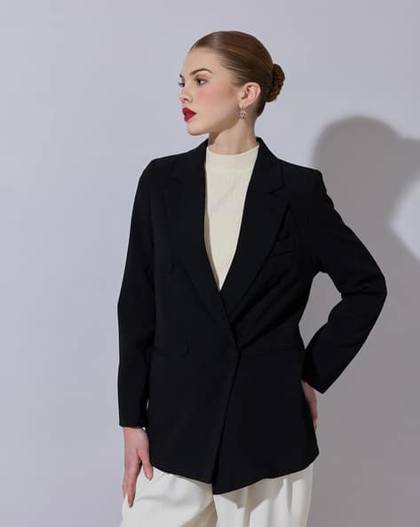 Women Double-Breasted Blazer