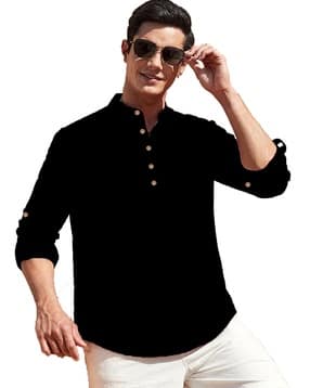 dareal Men Slim Fit Cotton Short Kurta-picture-26